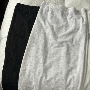 Bar 3 black and white midi skirt set